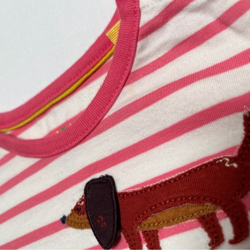 Mini Boden dog appliqué tee, size 12-18 - Picture 2 of 4